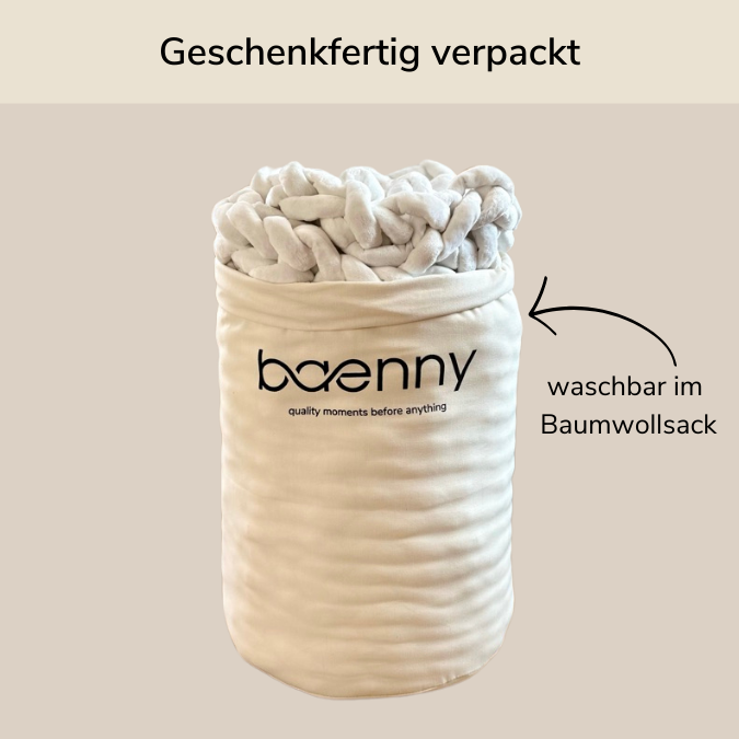Baenny Gewichtsdecke aus Bio-Baumwolle (Kinder)